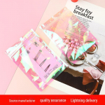 Rainbow Laser Ziplock kott &ndash; v&auml;rviline l&auml;bipaistev ehtepakend k&otilde;rvar&otilde;ngaste jaoks 6x10cm Rainbow 16 Silk