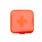 Portable Travel 4 Grid Pill Storage Box Case Container Mini Meditsiini Organiseerija sinine