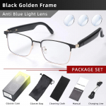 CLLOIO Juhtmeta Bluetoothi ​​nutiprillid Meeste M&uuml;oopia Retseptiga fotokroomsed p&auml;ikeseprillid Naistele Anti Blue Ray lugemisprillid +250