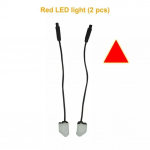 BSD Objektiiviga Valgustus Alarm Ohutu S&otilde;it S&otilde;iduk Auto Pimenurga Tuvastuss&uuml;steem 250MM Osad Tarvikud punane