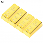 3/4/6 tk Kunstlik v&otilde;ltsitud kullakangast k&uuml;lmkapp magnetkleebis K&uuml;lmkapi kodukaunistus Live City Fashion Kodukaunistus M kuldne