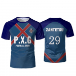 P.X.G Blue Lock Jaapani Anime Jersey Jalgpallivorm Nr. 9 Rin Shidou Cosplay T-s&auml;rgid Meeste ja Naiste Vabaaja Sporditopid 4XL