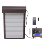 Automatic Chicken Coop Door Programmable Aluminum Chicken Coops Door Opener with Timer Light Sensor pruun
