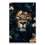 Lilleloom L&otilde;vi Tiiger Hirv Leopard Abstraktne l&otilde;uendimaal Seinakunst P&otilde;hjamaade tr&uuml;kiplakat Dekoratiivne pilt Elutoa sisustus raamita 21*30cm