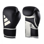 adidas Poksikindad Speed 165 WAKO sertifitseeritud sparringukindad poks kickboxing ehtne nahk must x //Adidas (12 oz, H&otilde;bedane)
