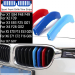 3 tk/komplekt Auto iluv&otilde;re kaunistusriba X1 X2 X3 X4 X5 X6 X7 E84 F48 F49 F39 E83 F25 G01 F26 G02 E70 F15 E53 G05 E71 E72 F16 G06 G07 jaoks BMW 3 Series [ 2001/2005 ] 11 bars Grille