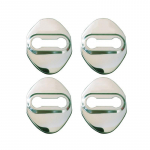 4 t&uuml;kki autootsiku ukseluku kaitsekatet auto stiiliga roostevabast terasest kleebised, mis sobivad k&otilde;ikidele autodele h&otilde;be