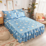 Korea stiilis harjatud printsessvoodi seelik - Kahepoolne paksendatud Simmonsi kate 180x200cm Bed Skirt