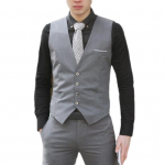 Topid Meeste Klassikaline Ametlik &Auml;ri Slim Fit Chain Vest &Uuml;likond Meeste Riietus Vest 5XL