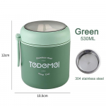 530ml Toidu termopurk isoleeritud supitops Termose konteinerid roostevabast terasest s&ouml;&ouml;gikarp Thermo Hoia kuumana koolilastele
