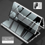 Magnetiline Adsorptsioon Privaatsusvastane Vaatepiilumise Kaitse&uuml;mbris Xiaomi Redmi Note 13 Pro Pro+ 5G jaoks koos Kaamera Objektiivi Kaitsekattega Redmi Note 13 must