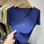 Mood s&uuml;gisene j&auml;&auml;siidist l&uuml;hikeste varrukatega s&auml;rk naiste suvine l&auml;&auml;ne stiilis &otilde;huke valge kampsun pool &uuml;laosa L roheline