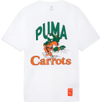 Puma x Carrots Graafilise tr&uuml;kiga T-s&auml;rk Puma Valge Unisex Topid 627443-02 XL