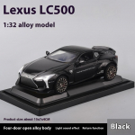 1/32 M&otilde;&otilde;tkava LEXUS LC500 Sulamist Sportauto Valatud Metallmudel Heli ja Valgusega M&auml;nguauto Keskjuhtimispuldi Kaunistused Kollektsioon Kingitus Poisile must