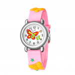 Armsad koomiksimustriga k&auml;ekellad, lapsed, poisid, kvarts-analoog randmekellad, kingitus One Size roosa