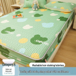 A-klassi Ema ja Beebi J&auml;&auml;siid Lateks Jahutav Matt Komplekt: 3-osaline suvine voodikate ja voodilina tudengitele 200x220cm Fitted Sheet + 2 Pillowcases