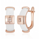 Unikaalsed Kaardus Valgest Keraamikast Naiste Kuldset V&auml;rvi K&otilde;rvar&otilde;ngad Valge Tsirkoon L&auml;ikiv Ruut Isikup&auml;rased Ehted Sobivad S&otilde;rmused valge