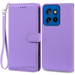 Motorola Edge 50 Neo &uuml;mbris Nahast Klapp-Rahakott-Kate Moto Edge 50 Neo &uuml;mbrisele Klapp-Raamatu Kate Telefoni Coque Fundas Moto Edge 50 Neo tumeroheline v&auml;rv