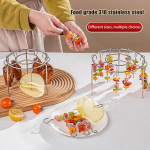 Frit&ouml;&ouml;klaasist roostevabast terasest vertikaalne grillrest, eemaldatav n&ouml;&ouml;rgrill, vertikaalne grillvarraste hoidik, 24 k&uuml;psetusn&otilde;ela