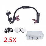 2,5X 3,5X suurendusega binokulaarsed hambaarsti luubid esitulega LED-valgustiga Hambaarsti luubid Lamp Hambaravi 2.5X