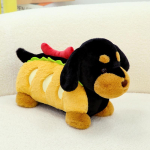 Kuum koer nukk hamburger koer nukk kokk kutsikas pl&uuml;&uuml;sist padi nukk poiss ja t&uuml;druk p&uuml;hadekingitus 40cm black