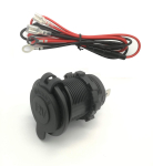 / 24VDC Veekindel Mereklassi Sigaretis&uuml;&uuml;taja Pistikupesa Sobib Paadile, Mootorrattale, Autole, 1M &Uuml;henduskaabel Komplektis hall v&auml;rv