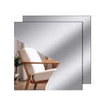 2/4tk 2mm paksune 3D ruudukujuline peegli seinakleebised Paindlik isetegemise akr&uuml;&uuml;list dekoratiivne peegel kleepuva elutoa sisekujundusega S 15cmx15cm