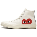 Comme des Gar&ccedil;ons Play x Converse Chuck 70 High Piim Unisex Tossud Valge 150205C 41