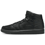 Air Jordan 1 Mid Triple Black 2022 Meeste tossud 554724-093 42.5