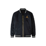 Jordan Jumpman Logo Tikitud Baseballi Kraega Soe T&otilde;mblukuga Jakk Laste Jakid Must JD2212006GS002 S