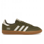 Adidas Samba OG Peegeldav Nailonpakett - Focus Olive Unisex Tossud Roheline Wonder-White Kummi IE3440 36⅔