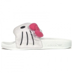 Hello Kitty x adidas Adilette Sandaalid Hello Kitty ja S&otilde;brad Naiste Tossud Valge Jalats-Valge Tuum-Must IG8419 40&frac12;