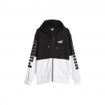 Puma V&auml;rviline Logotr&uuml;kiga Spordihoodiga Kootud Jakk Meeste Jakk Must 679606-01 L