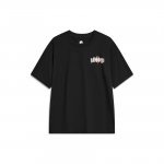 Li Ning Badfive Seitse Linna Koost&ouml;&ouml; &Uuml;marakaelusega Tr&uuml;kiga T-s&auml;rk Meeste Topid Must AHST769-3 XL