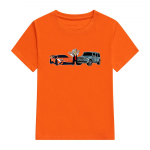 Lastekaubad A4 T-s&auml;rgid Kevadsuvi Pereriided Poiste Gelik & Lamba Print Mood T-s&auml;rk T&uuml;druku vabaaja T-s&auml;rgid 4XL