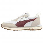 Puma Rider Fv Pop Fs Kangast Spordijalatsid Mugavad Vastupidavad Madalad Lifestyle Vabaajajalatsid Unisex Vabaajajalatsid Valge Beež Punane 391925-02 37.5