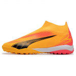 Puma Ultra Match+ Ll kunstmuruklubijalgpallikingad Meeste Jalgpallikingad Kollane Punane 107761-03 40.5