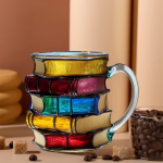 Coffee Cup Imitation Books Container Mug for Bookworms Sturdy Structure And Easy to Handle Suitable B