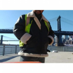 Uus karusnahaga integreeritud meeste jope paksendatud karusnaha imitatsioonnahast fliisjakk 3XL must