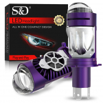 2 tk Kahe l&auml;&auml;tseline H4 LED esilampide pirn Mini projektorl&auml;&auml;ts LED HB2 9003 Autolamp Mootorratta esilamp Kaugtuli/L&auml;hituli LHD 100W 40000LM Plug& Play H4/9003/HB2 Hi/Lo