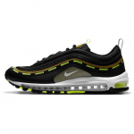 Nike X Undefeated Air Max 97 'Black Volt' Tossud Vabaajajalatsid DC4830-001 37.5