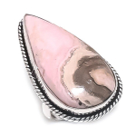 Natural Rhodochrosite Gemstone 925 Sterling Silver Jewelry Ring Size 6 r3g71