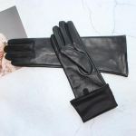 Puutetundlikud uued naiste pikad kindad &otilde;hukesed siidvoodriga nahkkindad 6.5