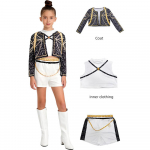 Lapsed T&uuml;drukud Film Kpop Mira Cosplay Kost&uuml;&uuml;m Tr&uuml;kiga Deemonik&uuml;tid Zoey Rumi Cosplay Karnevali Etenduse Riietus Lapsed T&uuml;druk Huntrix Komplekt 120 cm