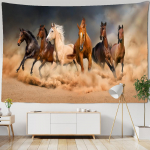 &Otilde;hutage Hobust Galopeerima Gobel&auml;&auml;n Seinale Riputatav Hiina Tindi Maal Hipi Boheemlaslik &Uuml;hiselamu Stuudio Sisekujundus suured Gobel&auml;&auml;nid W150xH130cm