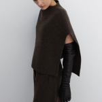 EMBRACE KOLLEKTSIOON &Uuml;lipeen meriinovill as&uuml;mmeetrilise kaelusega keep_Tume oliiv free