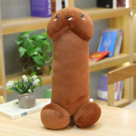 Suur Suurus Vikerkaare Triki Peenise Pl&uuml;&uuml;s Pehme Simulatsioon Poisi Dick Pl&uuml;&uuml;s M&auml;nguasi Elusuuruses Peenise Padi Seksikas Kallistuspadi S&otilde;branna Kingitus 30CM brown