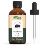 Orgaaniline Zing acai marja (Euterpe Oleracea) &Otilde;li | Puhas ja looduslik baas&otilde;li nahahoolduseks, juuksehoolduseks ja massaažiks - 30ml/1.01fl oz