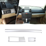 ABS Kroomitud Auto Salongi Armatuurlaua Paneeli Kate Liist Dekoratiivkleebised Land Rover Freelander 2 2007-2015 jaoks Auto Tarvikud h&otilde;be