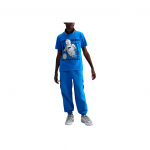 Nike LEGO&reg; koost&ouml;&ouml; T-s&auml;rk FW25 Mugav pehme kirjadega &uuml;mmarguse kaelusega pusa l&uuml;hikeste varrukatega 2-osaline komplekt Laste &uuml;laosad HV5194-470 XS